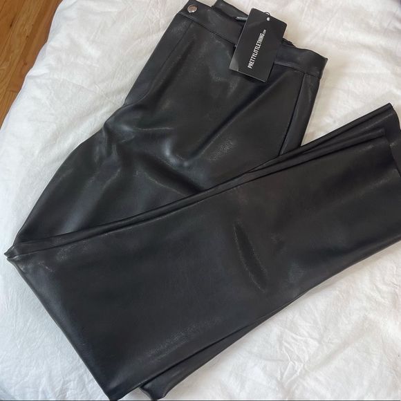 Pretty Little Thing Leather Pants - Picture 1 of 3